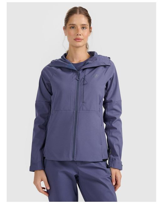 4F Blue Windproof Softshell Jacket Membrane