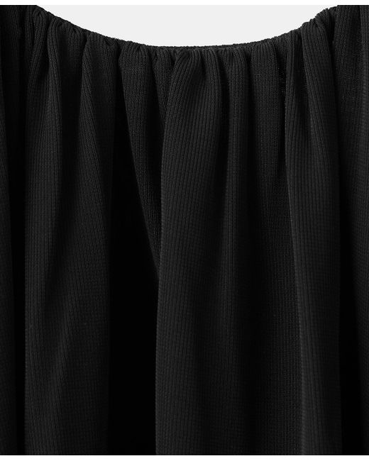 Mango Black Balloon-effect Halter Bodysuit