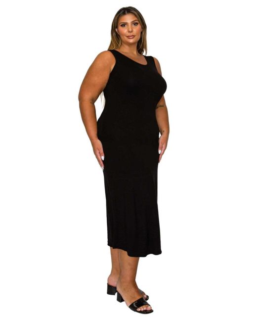 L I V D Black Plus Size Mellie Tank Dress