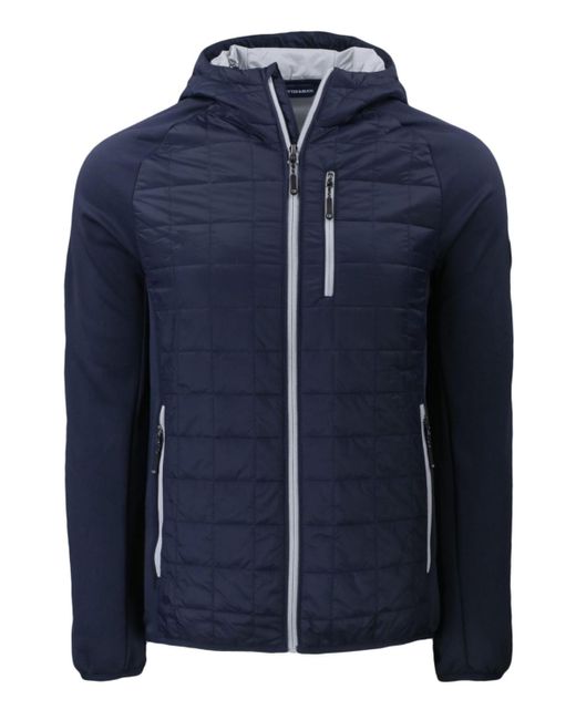 Cutter & Buck Blue Rainier Primaloft Eco Full Zip Hybrid Jacket for men
