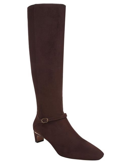 Sam & Libby Brown Phoebe Knee High Square Toe Boots