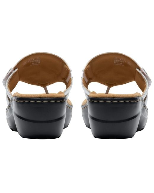 Clarks Black Collection Round Toe Sandals