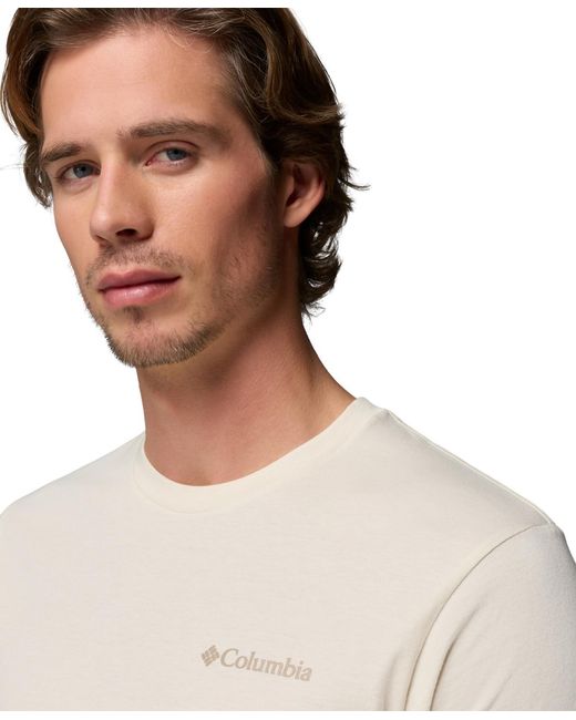 Columbia White Ted Graphic T-shirt for men