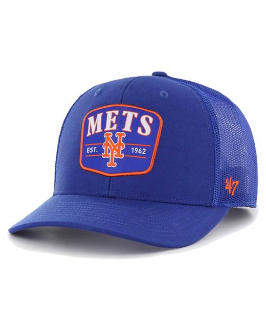 '47 Blue 47 Brand New York Mets Squad Trucker Adjustable Hat for men