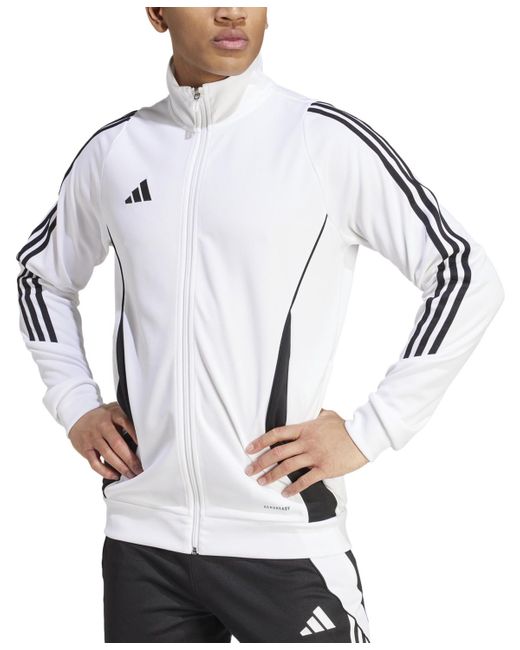 Adidas Gray Tiro 24 Slim-fit Performance 3-stripes Track Jacket for men