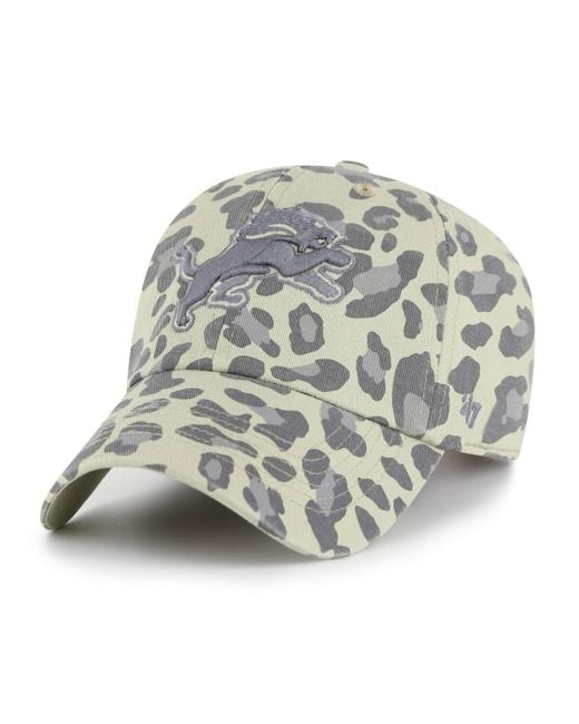 '47 Gray Detroit Lions Bagheera Clean Up Adjustable Hat