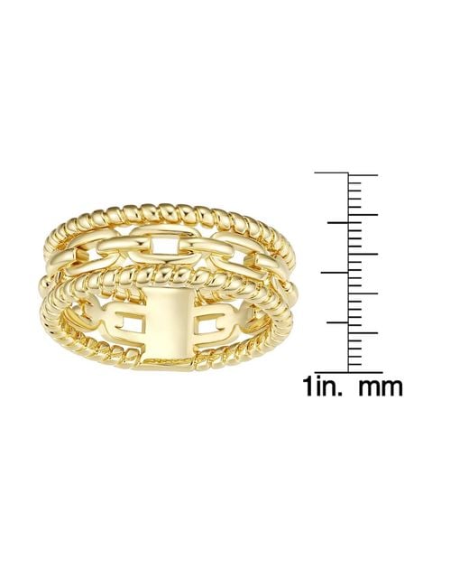 Macy's Metallic Plated Link Statement Ring