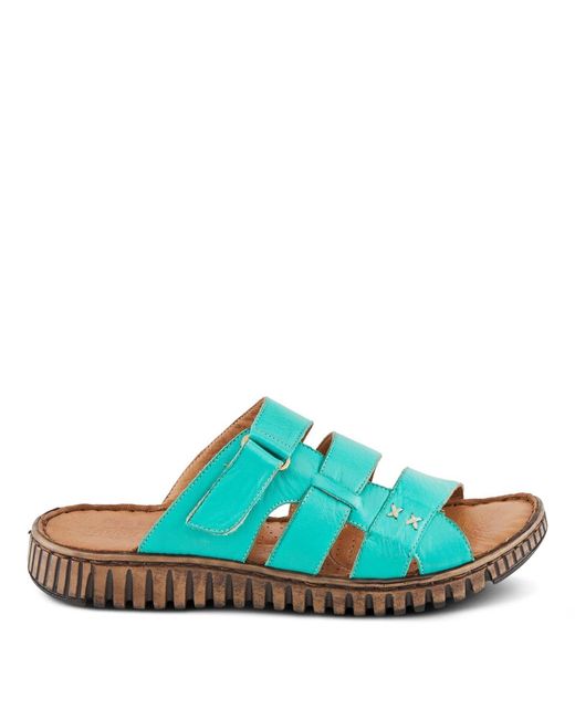 Spring Step Blue Olly Slides
