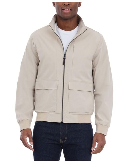Michael Kors Gray Solid-color Stand-collar Hipster Jacket for men