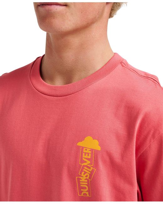 Quiksilver Pink All Welcome T-shirt for men