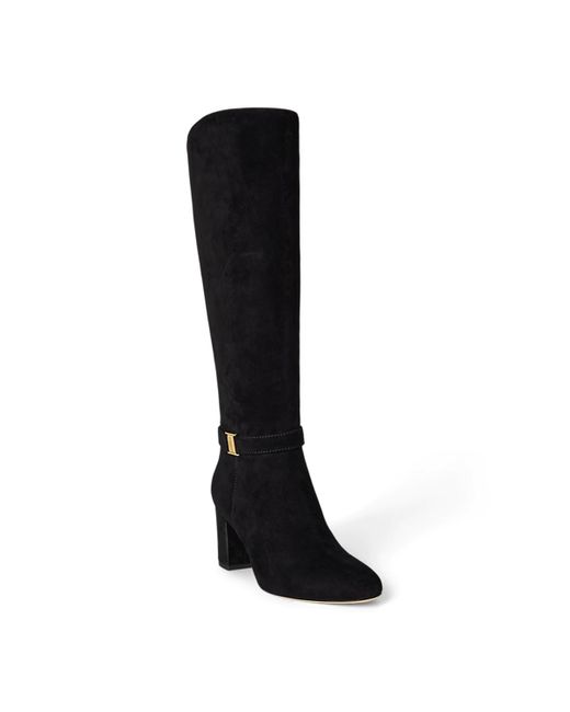 Ralph Lauren Black Kellie Regular Tall Boots