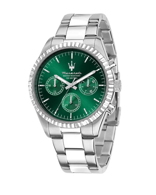 Maserati Green Multifunction Watch for men
