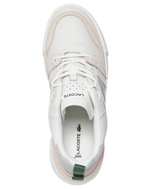 Lacoste L002 Casual Court Sneakers From Finish Line in White | Lyst