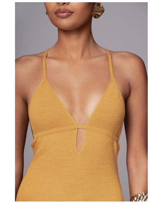 JLUXLABEL Gray Sun Rays Knit Maxi Dress
