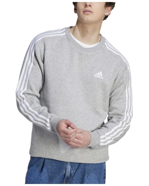 Adidas 3 stripe sweatshirt sale
