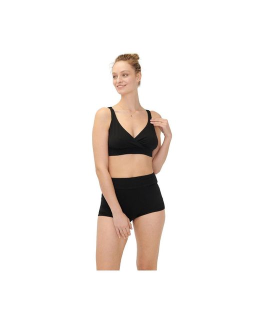 Hatch Collection Black Maternity Dream Feed Nursing Friendly And Sleep Bralette