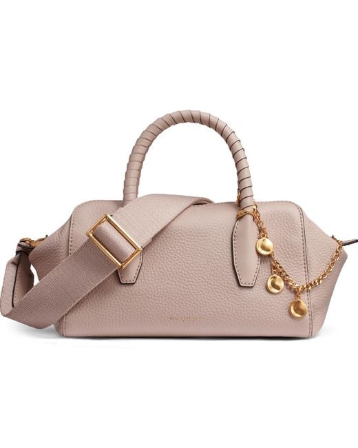 Donna Karan Women's Pink Chantilly Leather Medium Satchel Bag