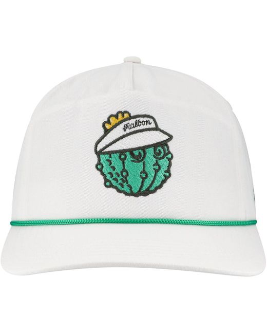 Malbon White And Â Golf Wm Phoenix Open Cacti Buckets Adjustable Hat
