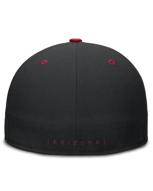 Nike Black/red Arizona Diamondbacks 2011 All-star Game True Primetime Two-tone Performance Fitted Hat for men