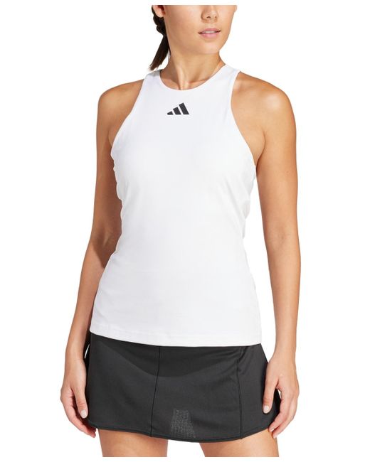 Adidas White Sleeveless Y-tank Tennis Top