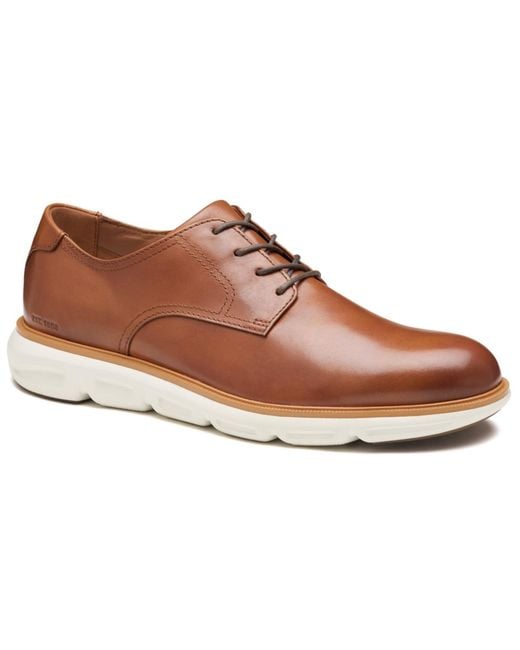 Johnston & Murphy Brown Larkin Plain Round Toe Shoes for men