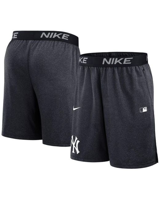 Nike Blue New York Yankees Authentic Collection Performance Knit Shorts for men