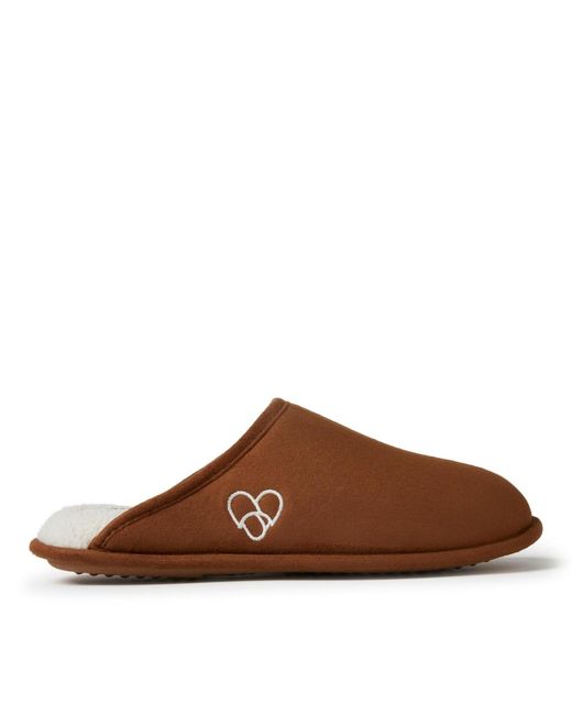 Dearfoams Brown Pride Collection Scuff Slipper