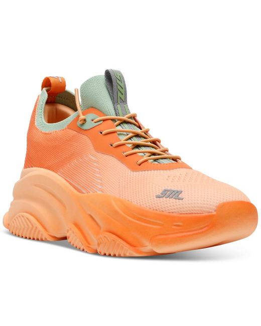 Steve Madden Orange Vault Chunky Lace-up Platform Sneakers