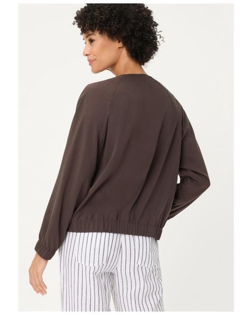 Olsen Brown Collarless Jacket
