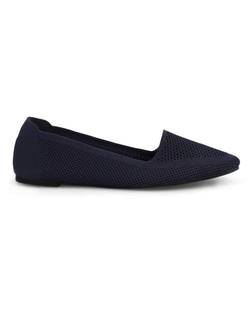 MIA Blue Corrine Slip-on Ballet Knit Flats