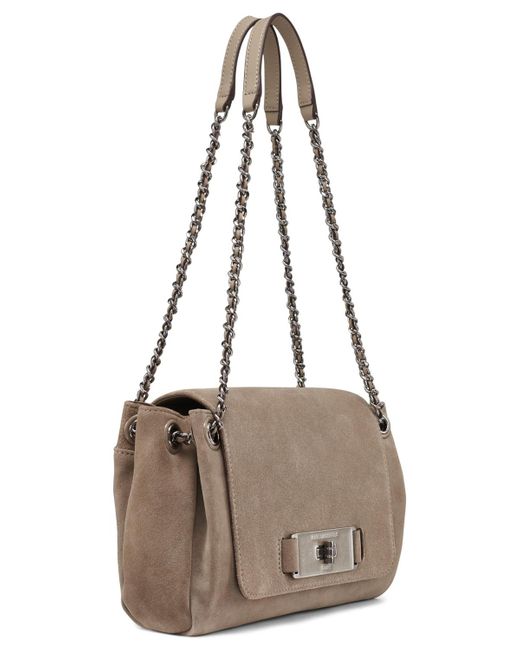 Karl Lagerfeld Gray Bridgette Medium Shoulder Bag