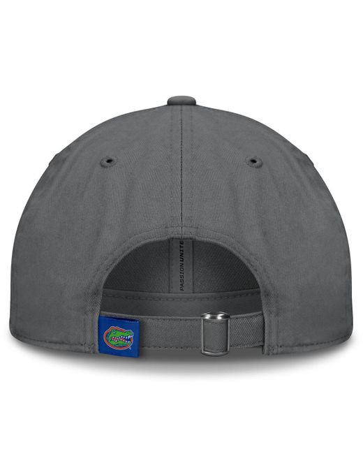 Top Of The World Gray Florida Gators Alternate Logo Staple Adjustable Hat for men