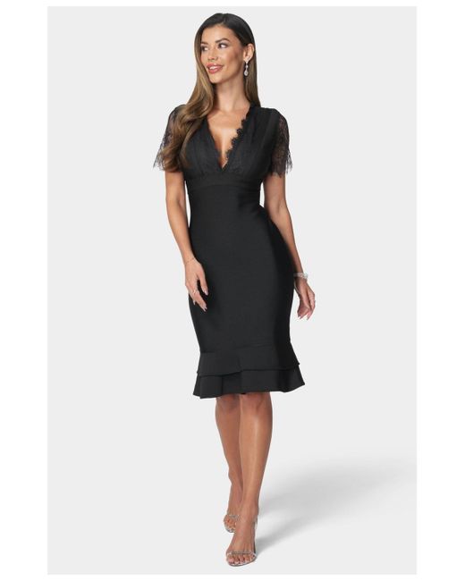 bebe black bodycon dress Maxi Logo Dress main image 0