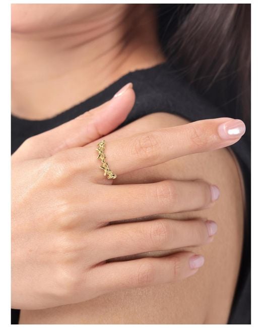 DEVATA Metallic Bow Ring