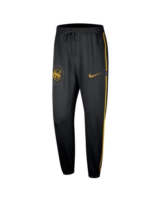Nike Black Golden State Warriors 2023/24 City Edition Authentic Showtime Performance Pants for men