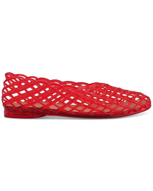 INC International Concepts Red Annya Jelly Flats