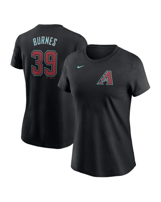 Nike Black Corbin Burnes Arizona Diamondbacks Fuse Name Number T-shirt