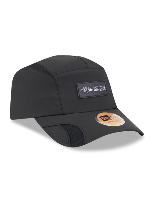 KTZ Gray Baltimore Ravens 2025 Sideline Runner Adjustable Hat for men