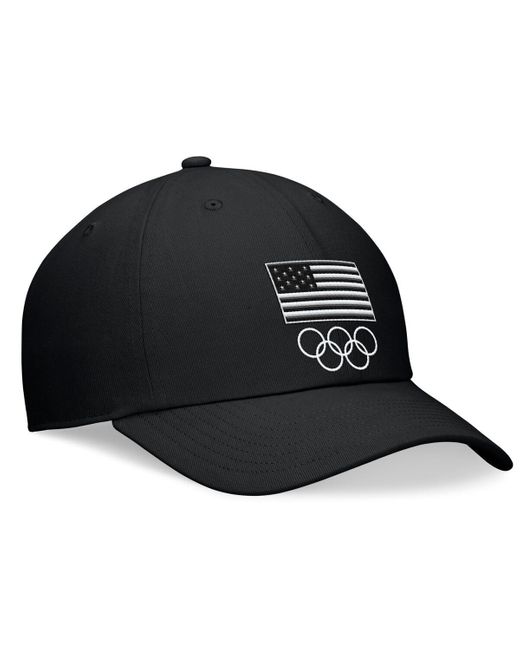 Fanatics Black Branded Team Usa Out Adjustable Hat for men