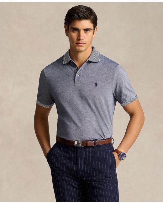 Polo Ralph Lauren Blue Classic-fit Cotton Oxford Mesh Polo Shirt for men