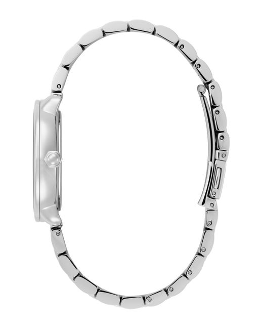 Olivia Burton White Moonphase Tone Stainless Steel Bracelet Watch