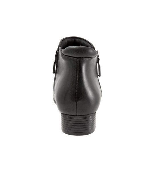 Trotters Black Major Bootie