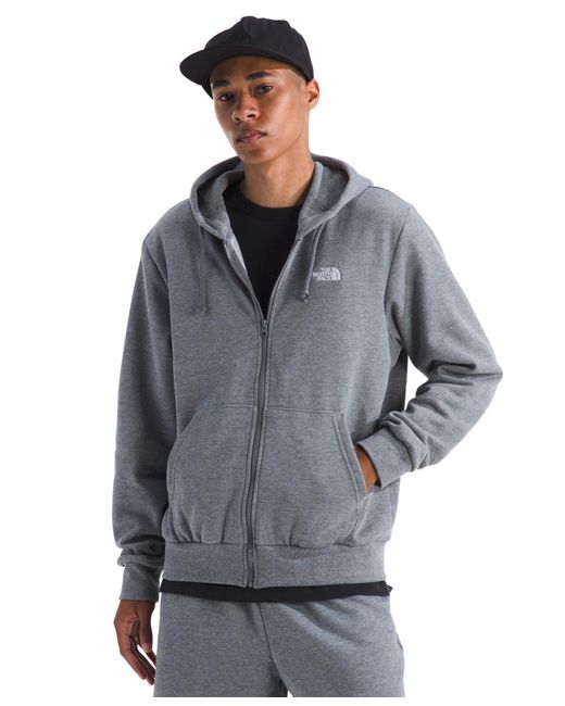 The North Face Gray Evolution Simple Dome Full Zip Hoodie for men