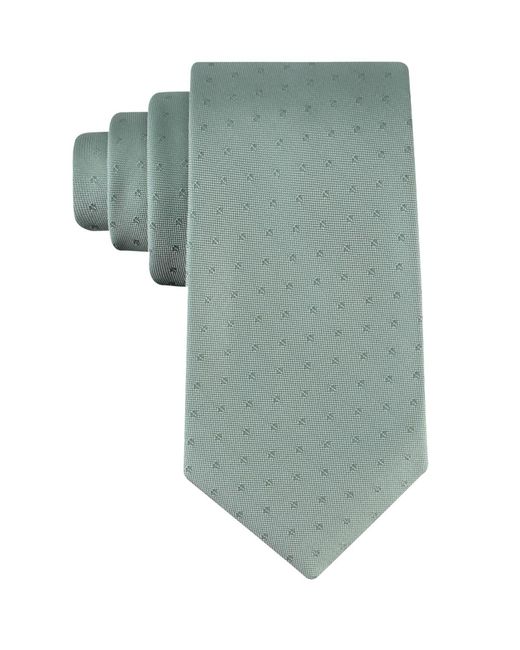 Calvin Klein Green Brack Solid Unsolid Pattern Classic Tie for men