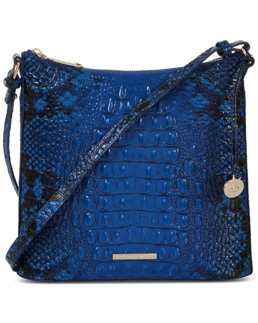 Brahmin Katie Melbourne Embossed Leather Crossbody in Blue Lyst