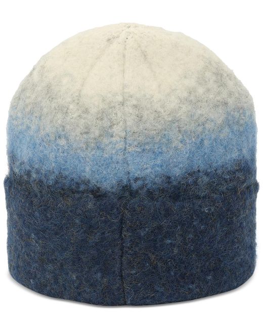 Hunter Blue Brushed Ombre Cuff Beanie