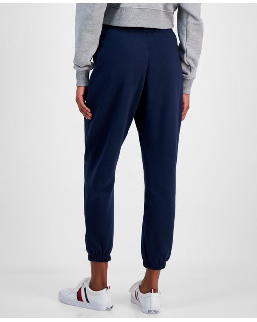 Tommy Hilfiger Blue Relaxed Script Logo Sweatpants