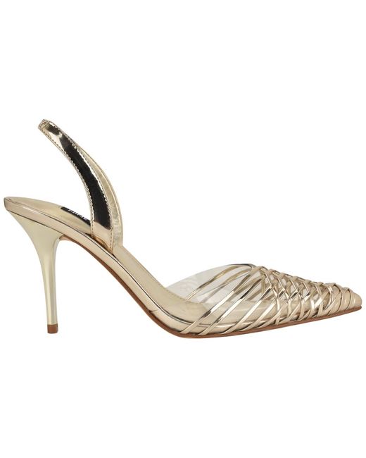 Nine West Metallic Pemma Slingback Dress Pumps