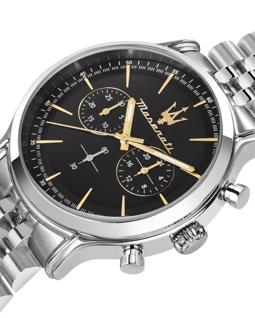 Maserati Gray Chronograph Metal Band Watch for men