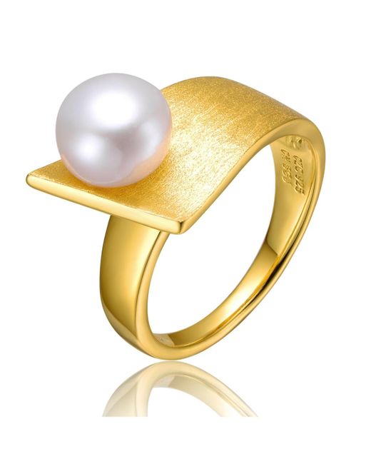 Genevive Jewelry Metallic Chic Sterling Silver 14k Plated